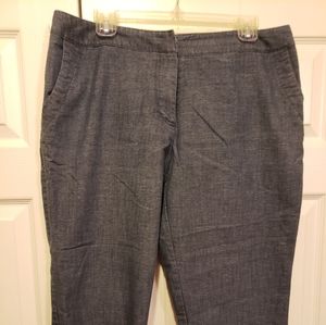 Cropped denim trousers